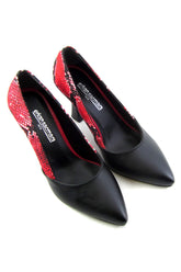 Luiza Kırmızı Yılan Kadeh Topuklu Ayakkabı