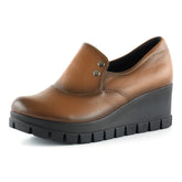 Gloria Taba Hakiki Deri Dolgu Topuklu Günlük Ayakkabı