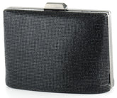 Siyah Saten Kristal Taşlı Metal Saplı Zincir Askılı Abiye Çanta ( ES0011AC )