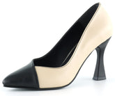 Jatqılı Plus Ten Siyah İnce Kadeh Topuklu Klasik Ayakkabı