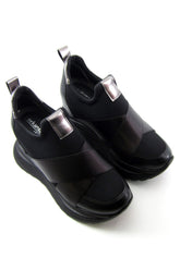 Lopez Siyah Streç Gizli Dolgu Günlük Ayakkabı