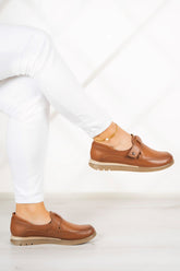 Daniela Taba Hakiki Deri Tokalı Günlük Ayakkabı