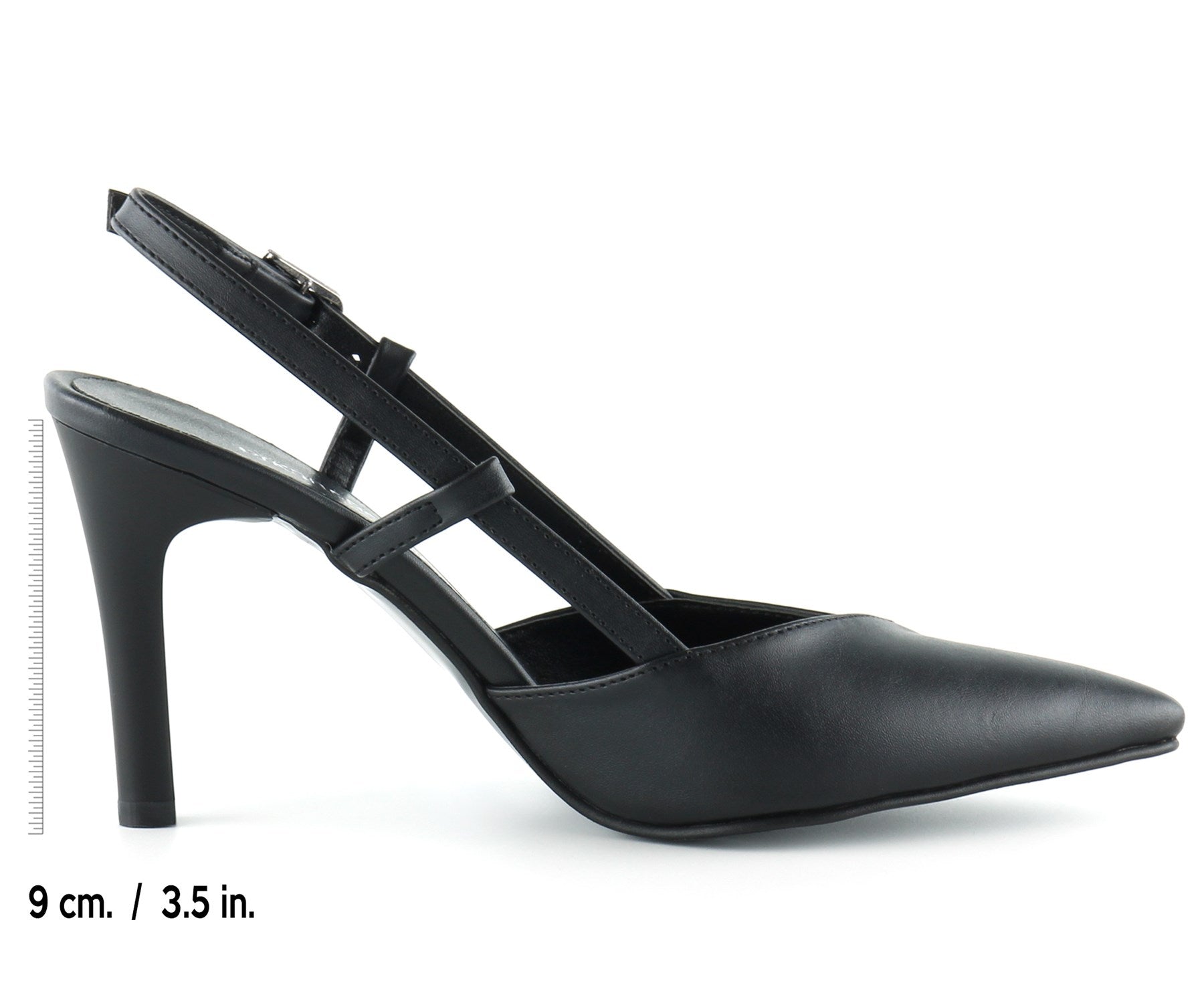 Sacha Siyah Arkası Açık Stiletto