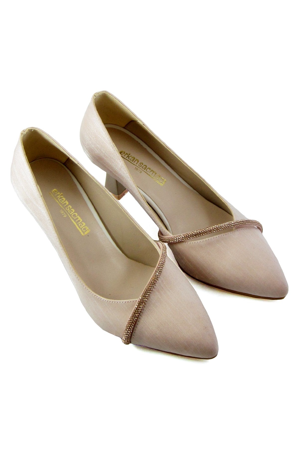 Shimeca Ten Saten Taşlı Abiye Ayakkabı