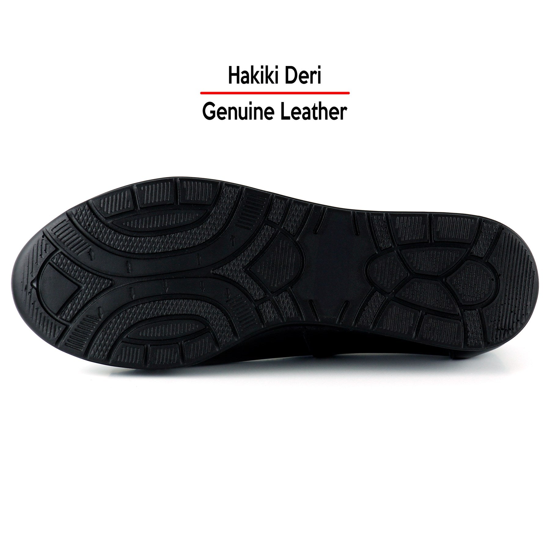 Frida Siyah Hakiki Deri Kesik Detaylı Cırt Cırtlı Günlük Ayakkabı