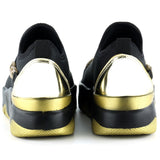 Maggie Altın Streç Zincirli Sneaker