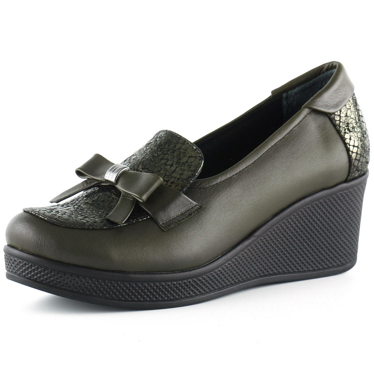 Emma Haki Hakiki Deri Dolgu Topuklu Günlük Ayakkabı