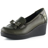 Emma Haki Hakiki Deri Dolgu Topuklu Günlük Ayakkabı