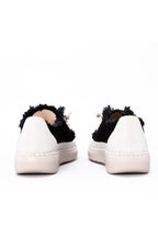 Vanessa Siyah Denim Taşlı Sneaker