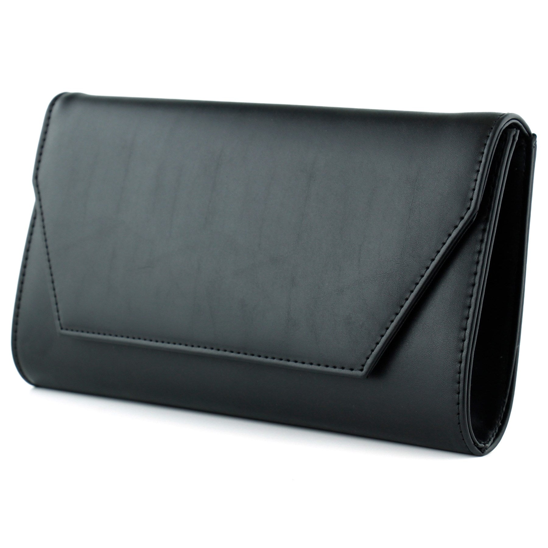 (ES0018AC) Siyah Zincir Askılı Manyetik Kapaklı İç Cepli Zarif Abiye El Çantası