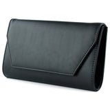 (ES0018AC) Siyah Zincir Askılı Manyetik Kapaklı İç Cepli Zarif Abiye El Çantası