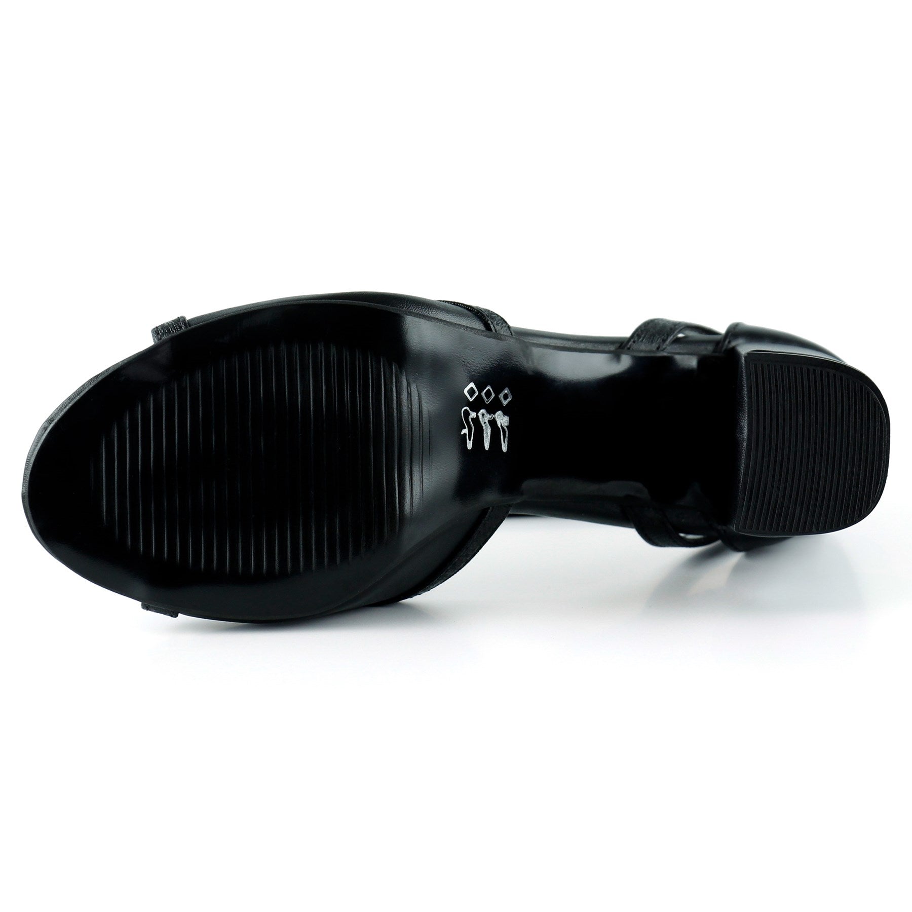 Charlotte Siyah Çapraz Bantlı Kalın Topuklu Zarif Abiye Ayakkabı