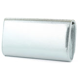 (ES0019AC) Lame Degrade Kristal Taşlı Zincir Askılı Manyetik Kapaklı Abiye El Çantası