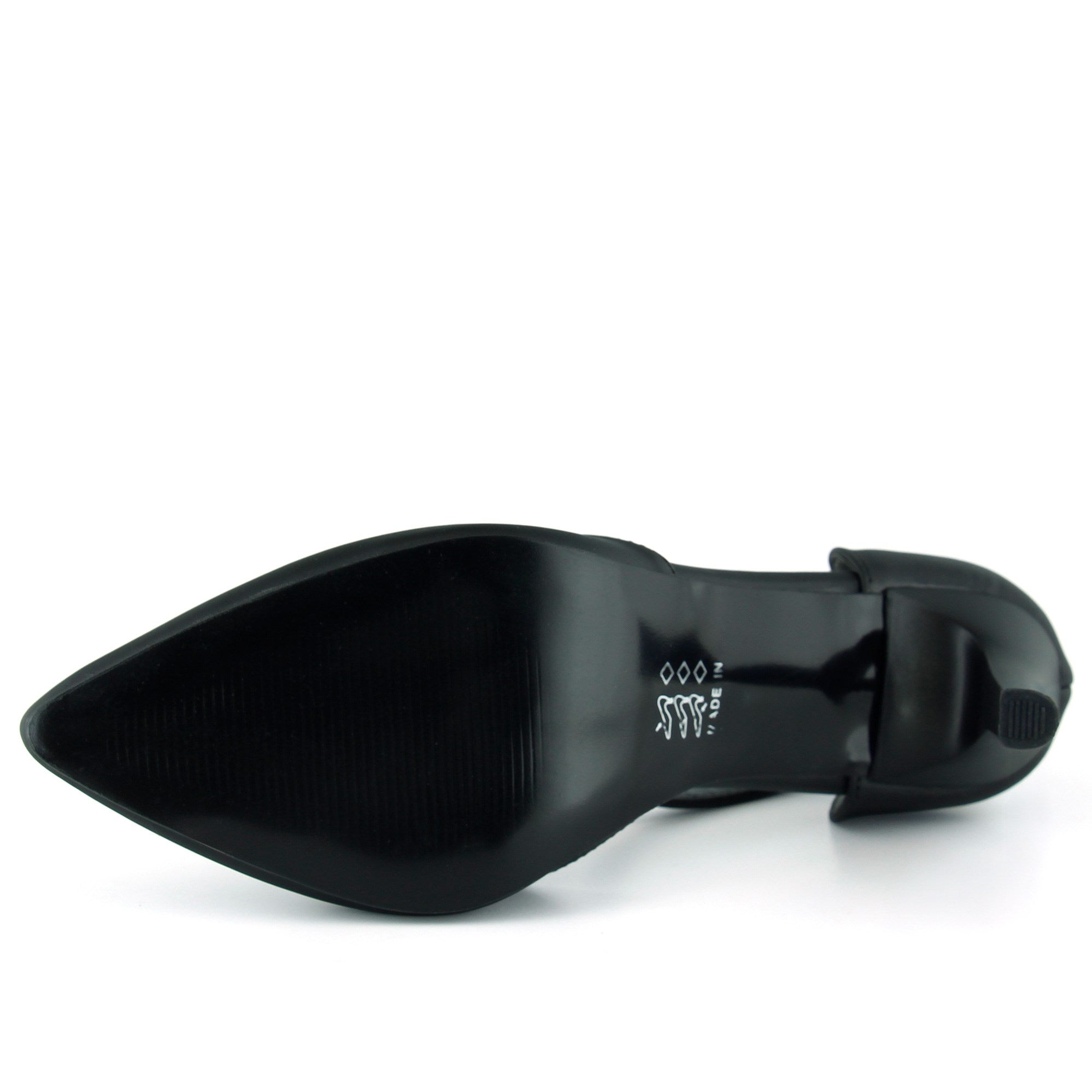 Sindy Plus Siyah Saten Bantlı İnce Topuklu Abiye Stiletto Ayakkabı