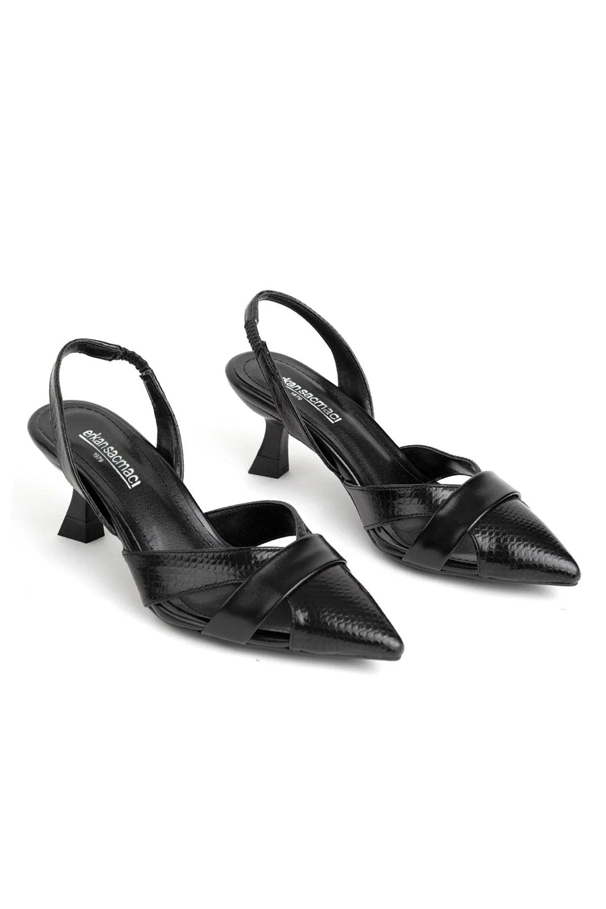 Lucy Siyah Vegan Klasik Topuklu Ayakkabı
