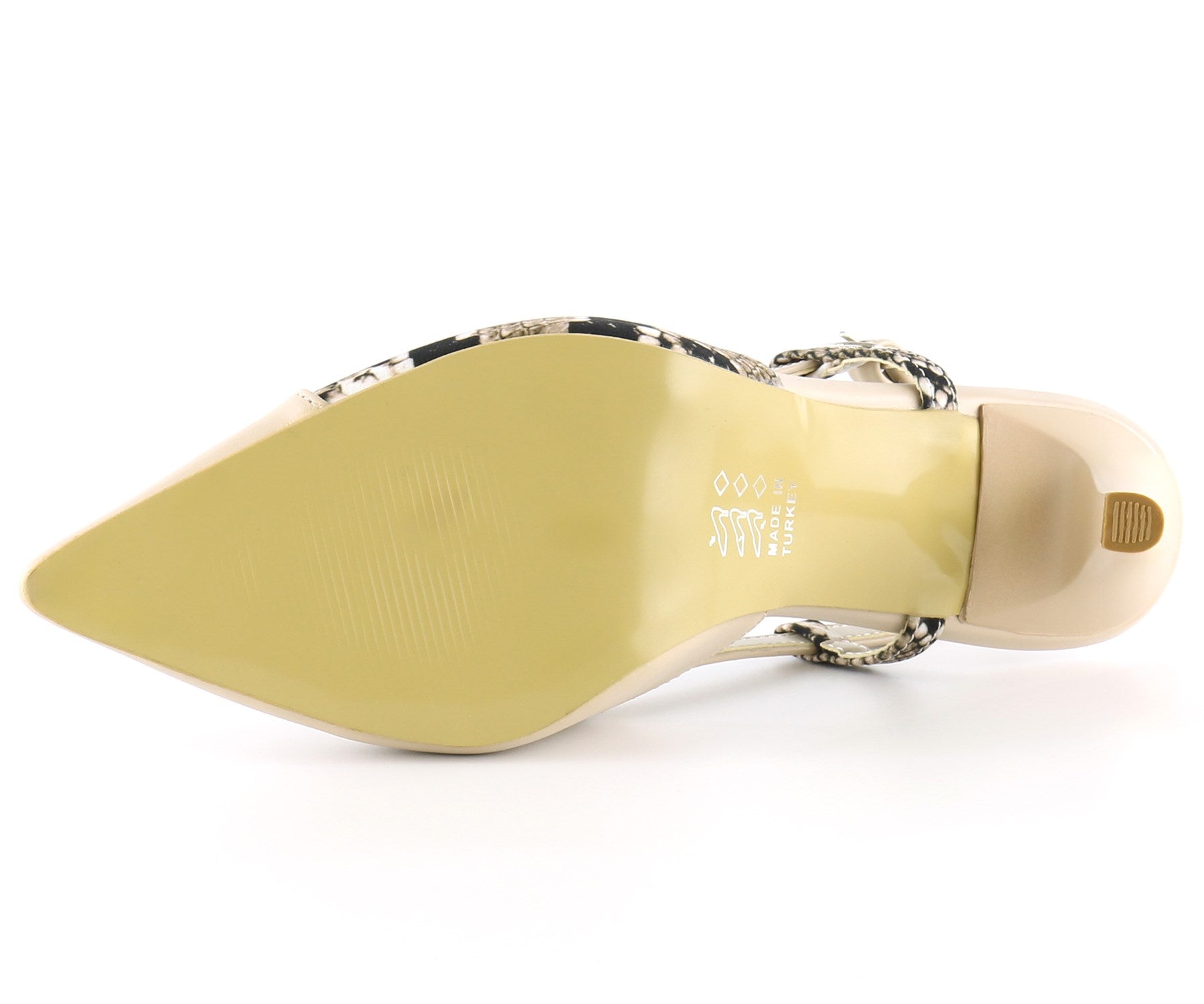 Sacha Ten Yılan Arkası Açık Stiletto