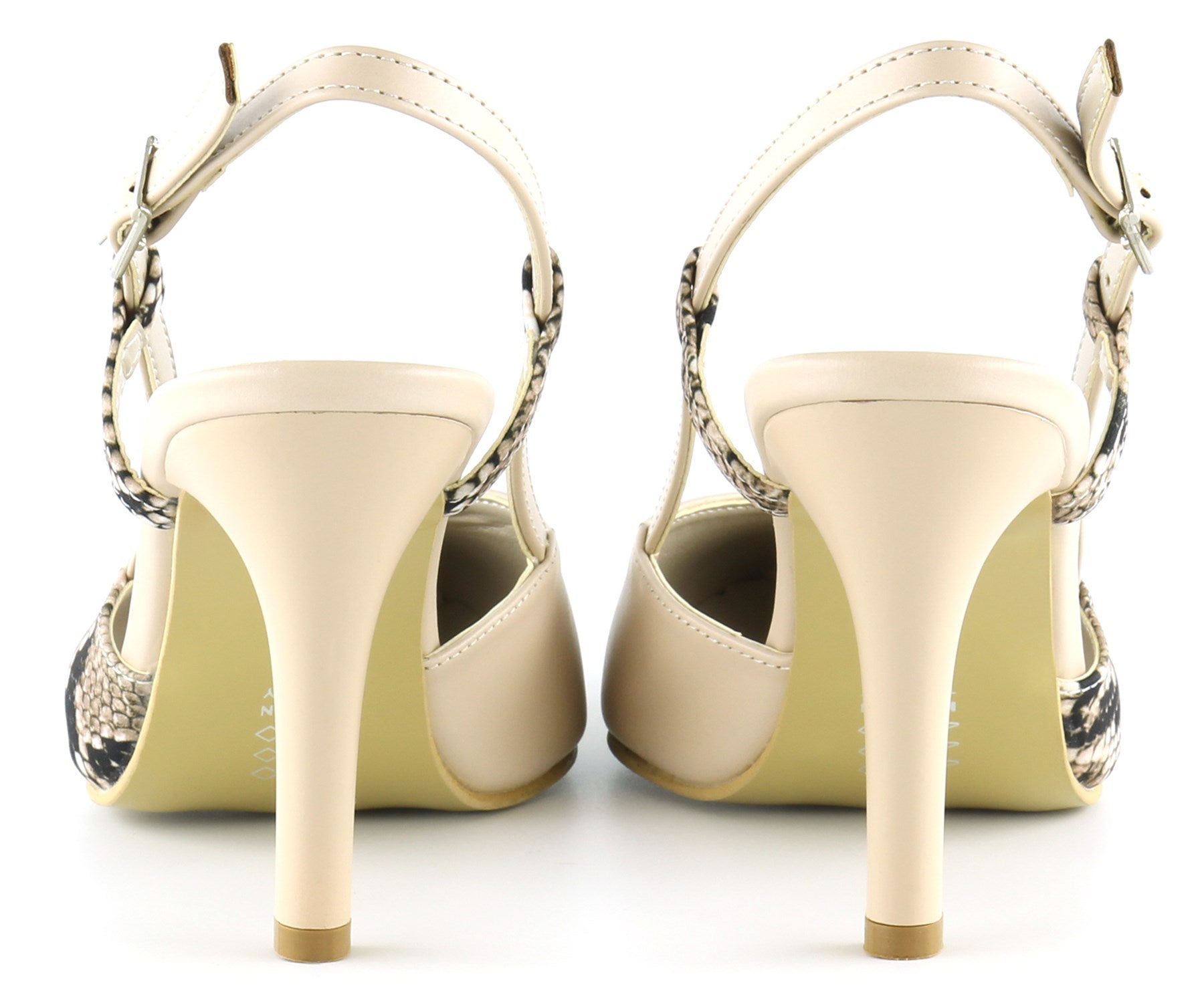 Sacha Ten Yılan Arkası Açık Stiletto