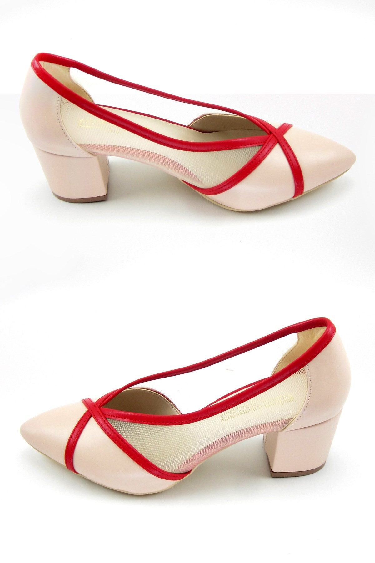 Mirabella Ten Kırmızı Vegan Fileli Klasik Ayakkabı