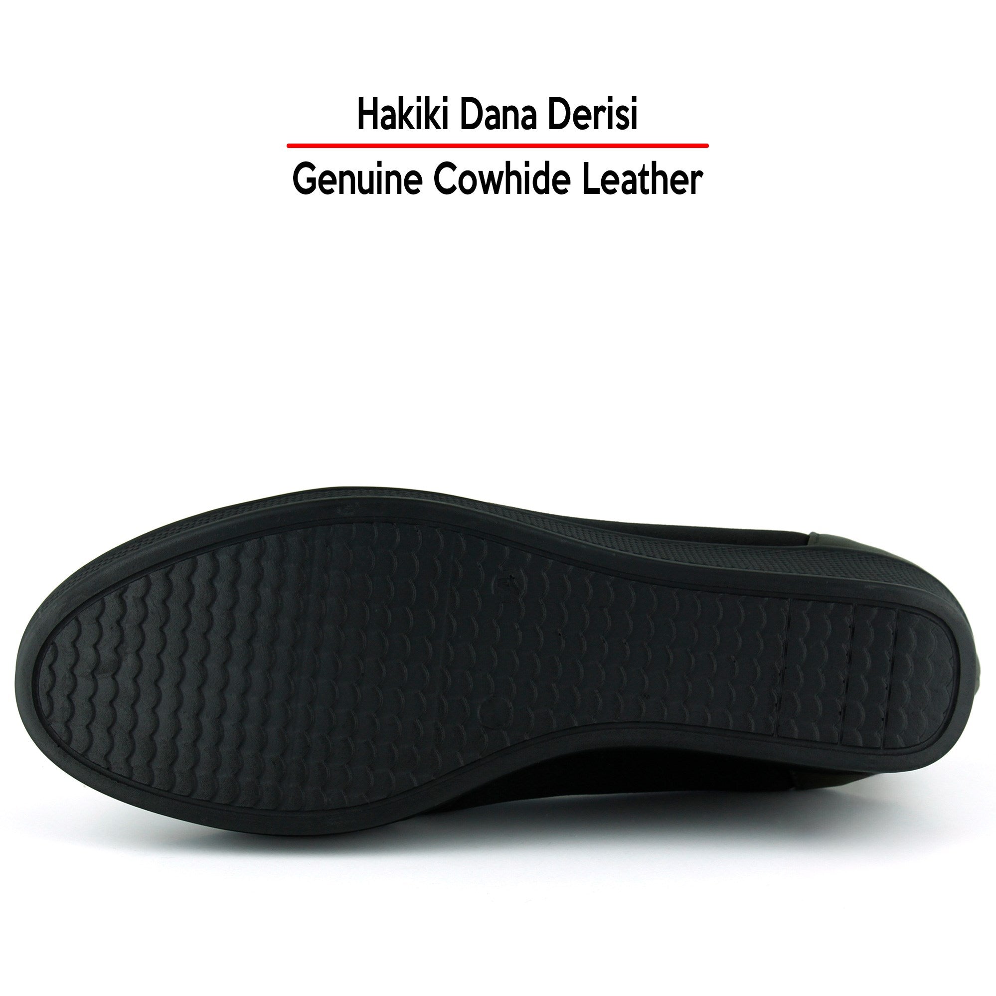 Blake Haki Hakiki Dana Derisi Streç Tokalı Dolgu Topuklu Günlük Ayakkabı