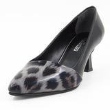 Laura Gri Leopar Topuklu Ayakkabı
