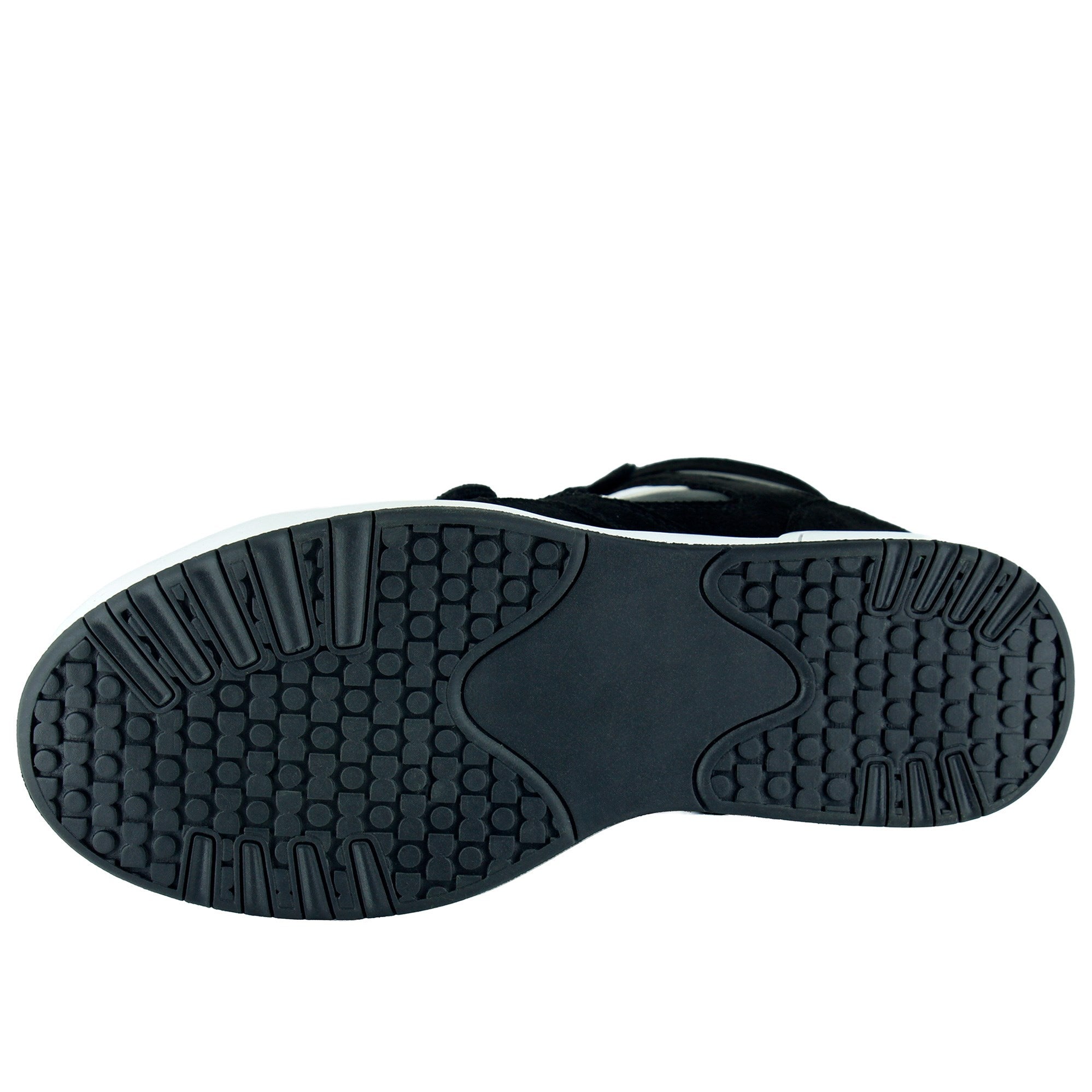 Talvi Siyah Beyaz Süet Yuvarlak Burun Cırt Cırtlı Gizli Dolgu Topuklu Günlük Bot