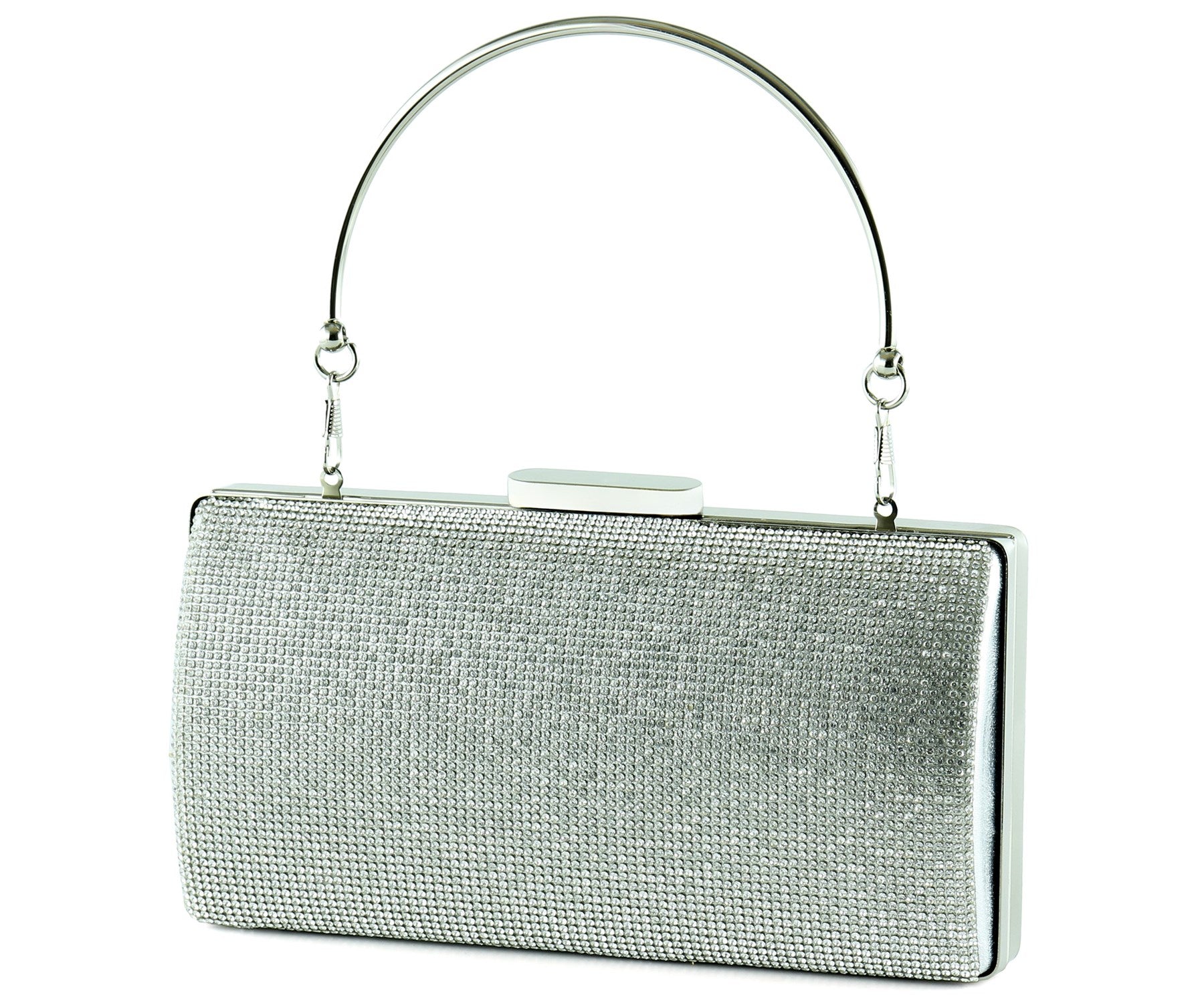 Lame Kristal Taşlı Metal Saplı Abiye El Çantası ( ES0015AC )