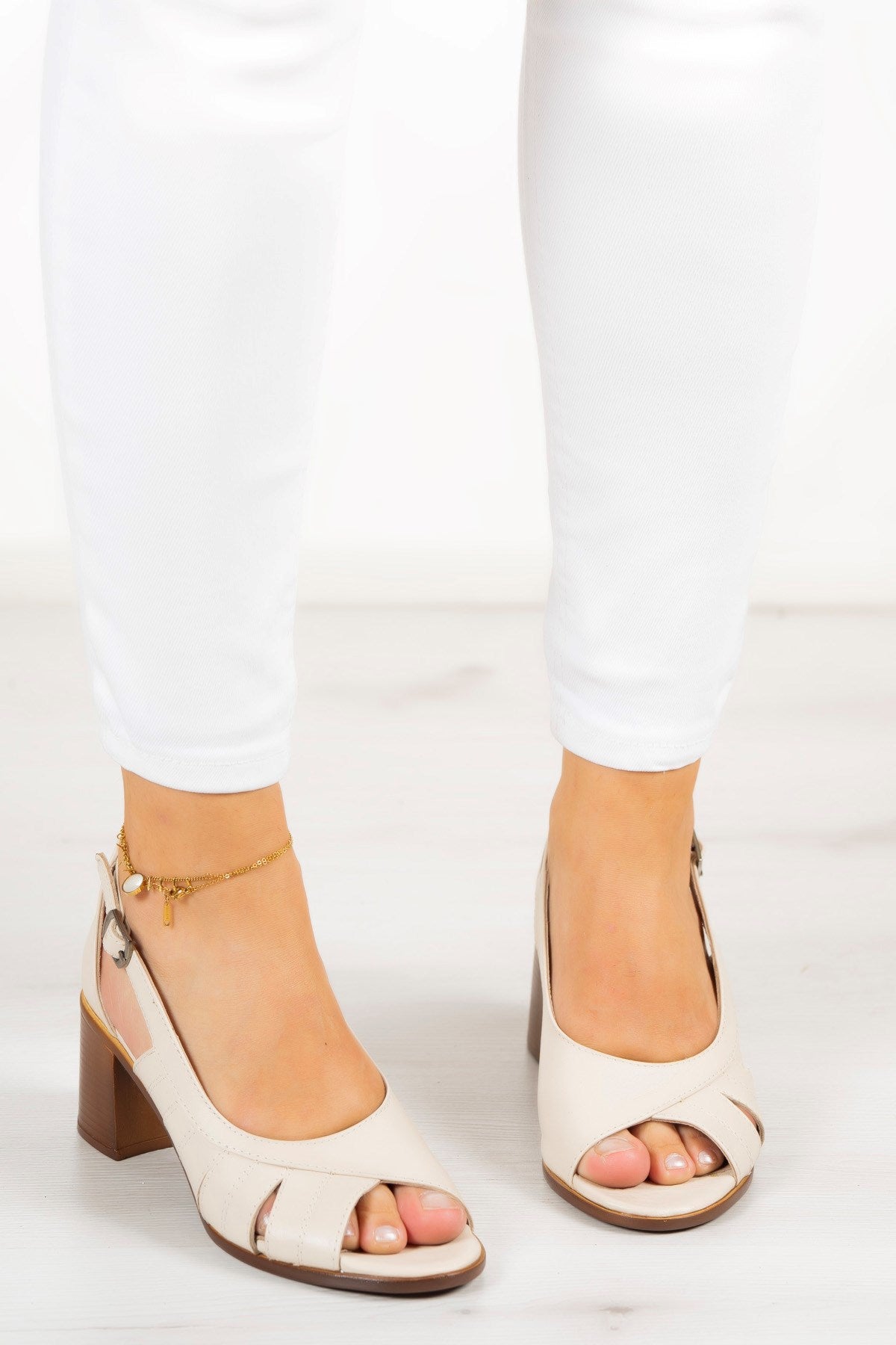 Karina Bej Hakiki Deri Günlük Ayakkabı