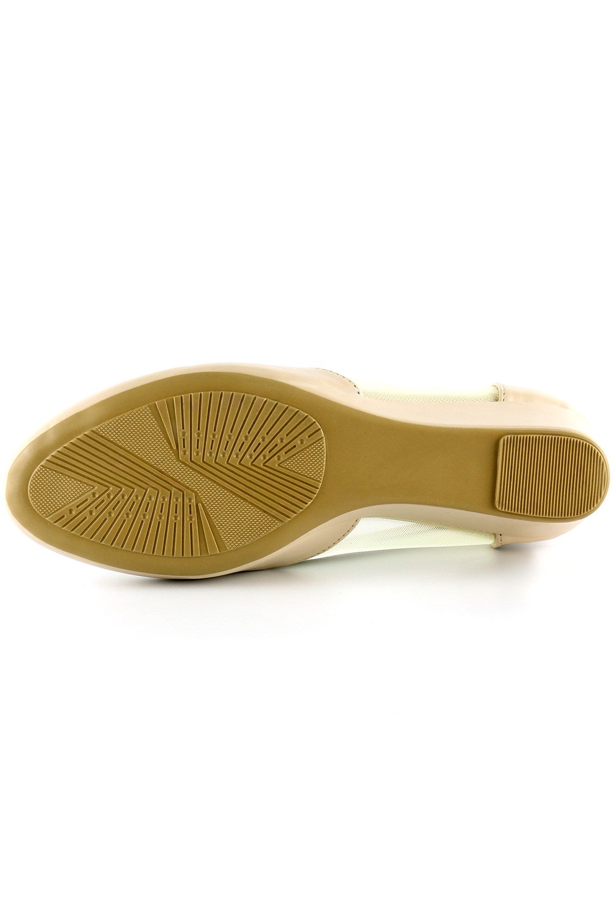 Evelyn Ten Fileli Dolgu Topuklu Ayakkabı