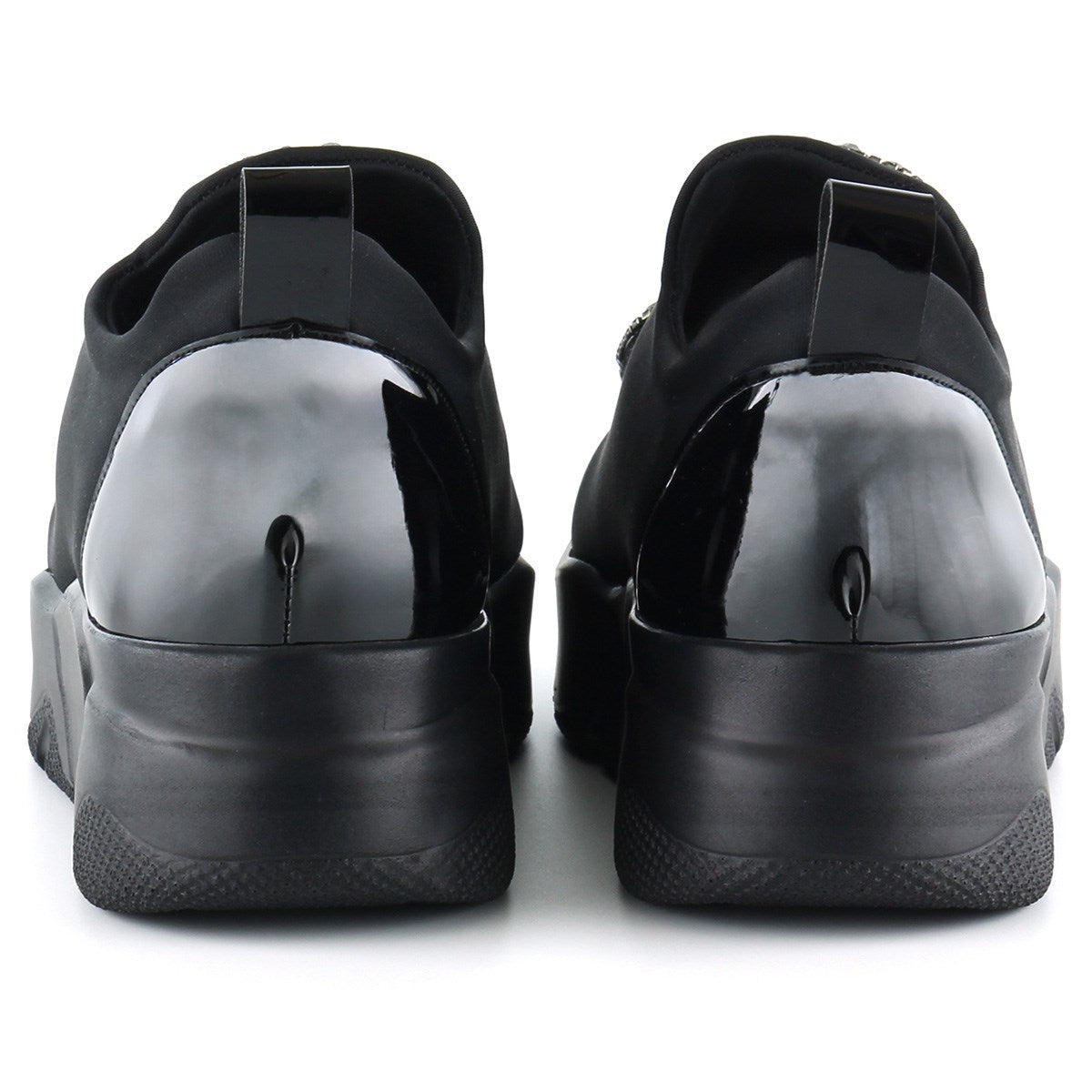 Almendra Siyah Streç Taşlı Sneaker