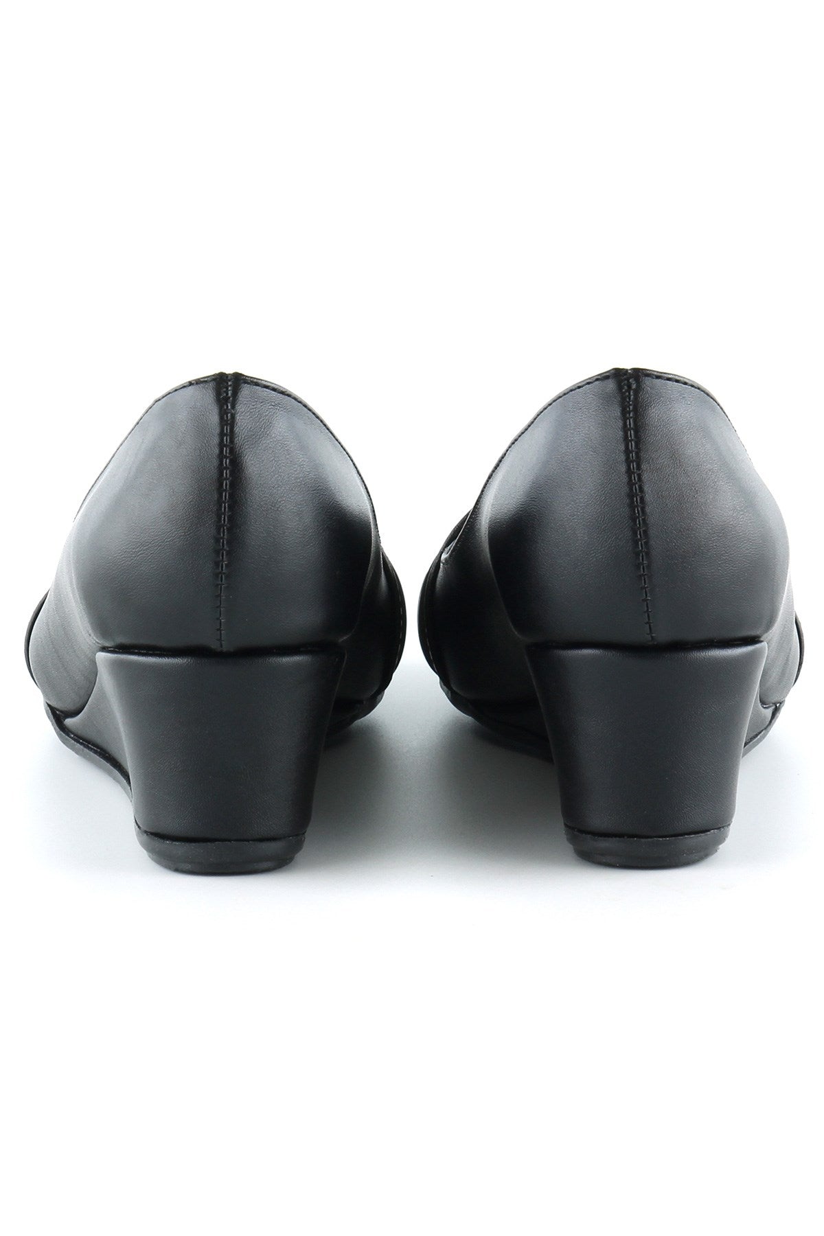 Colel Siyah Dolgu Topuklu Ayakkabı