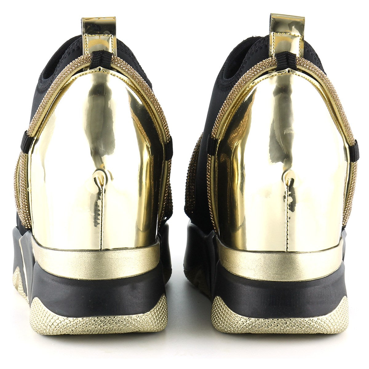 Barbara Altın Streç Gizli Dolgu Günlük Ayakkabı