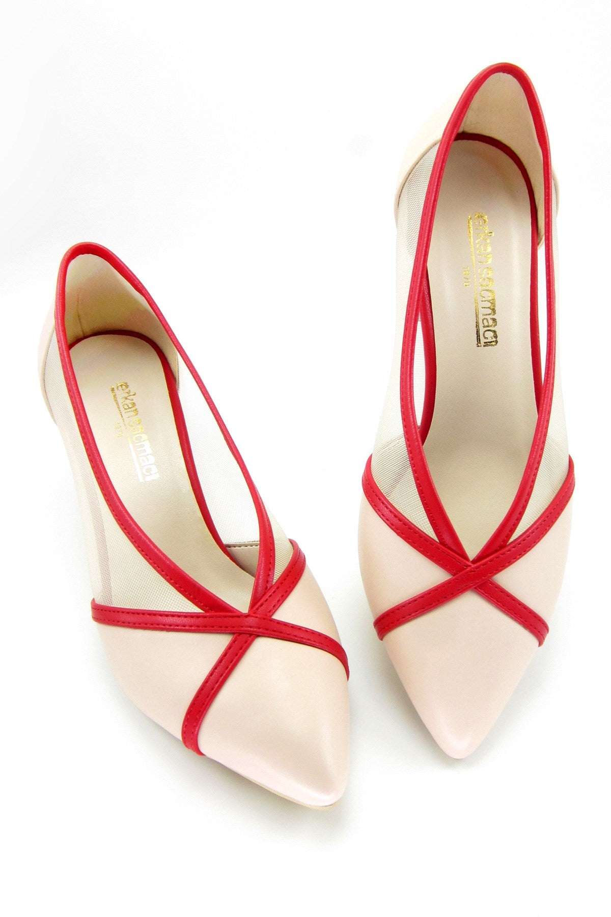 Mirabella Ten Kırmızı Vegan Fileli Klasik Ayakkabı