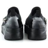 Maggie Gümüş Streç Zincirli Sneaker