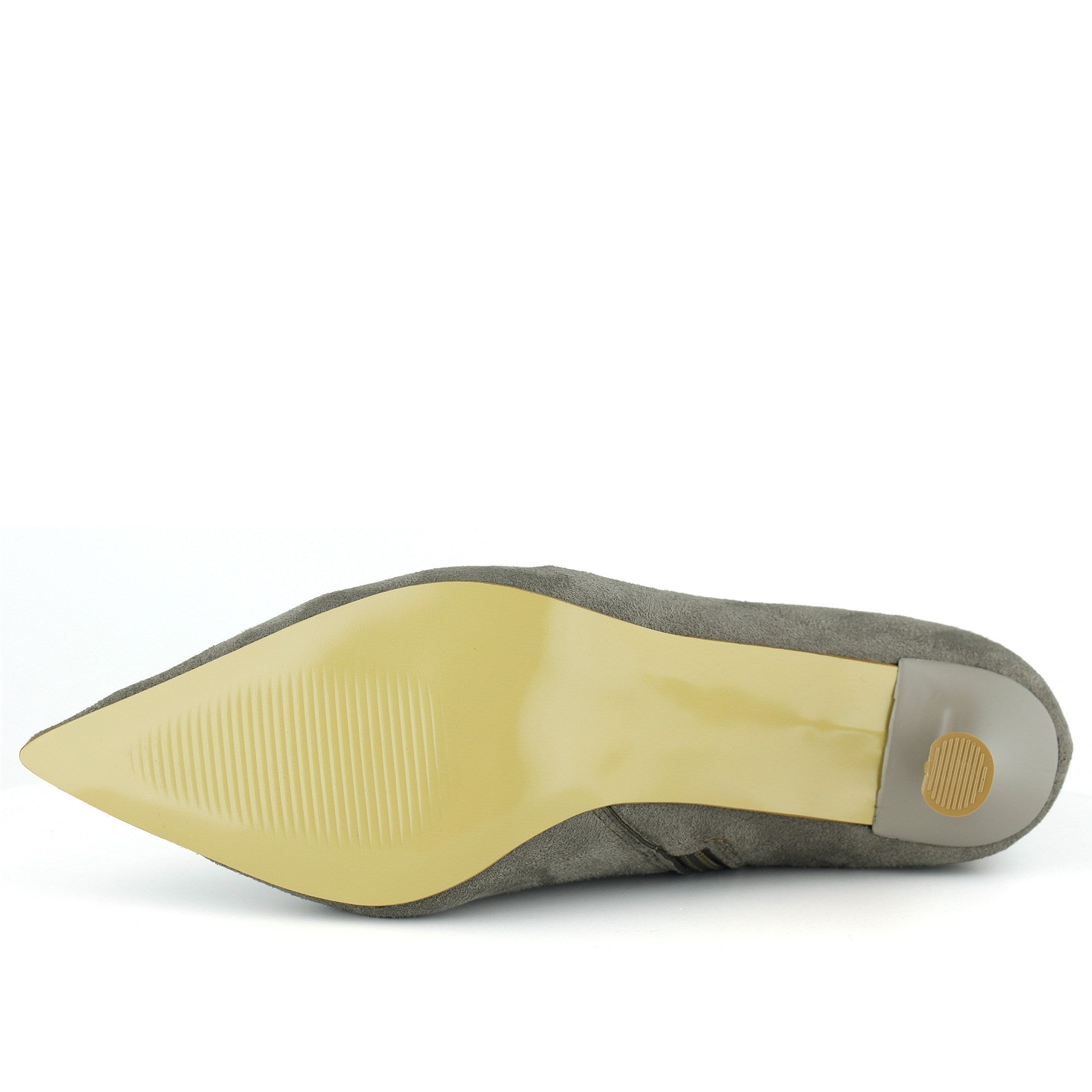 Kimberly Vizon Süet Streç Sivri Burun Fermuarlı İnce Topuklu Günlük Bot