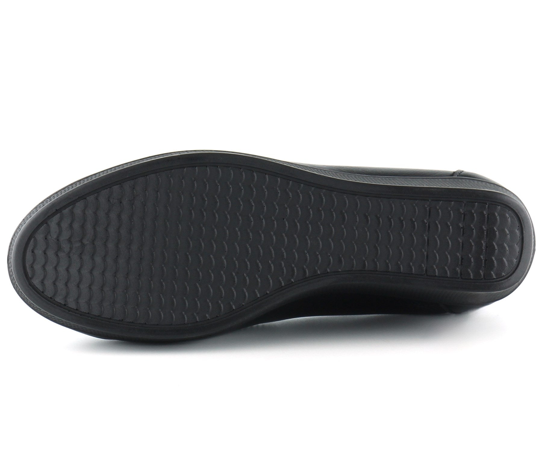 Daisy Siyah Hakiki Deri Dolgu Topuklu Günlük Ayakkabı