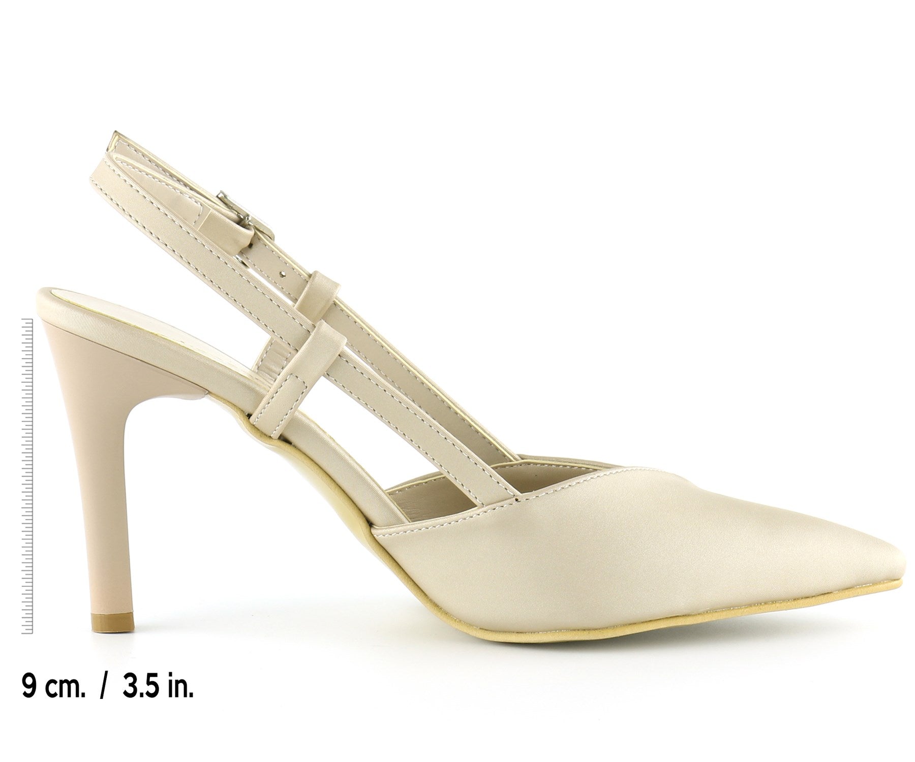 Sacha Ten Saten Arkası Açık Abiye Stiletto