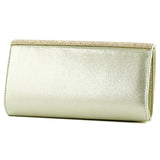 (ES0019AC) Dore Degrade Kristal Taşlı Zincir Askılı Manyetik Kapaklı Abiye El Çantası