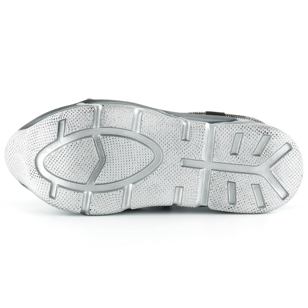 Barbara Platin Streç Taşlı Sneaker