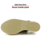 Mathilda Vizon Hakiki Dana Derisi Dolgu Topuklu Slingback Sandalet