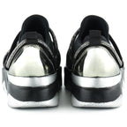 Barbara Platin Streç Taşlı Sneaker
