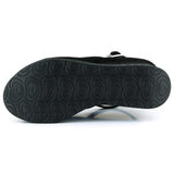 Tushar Siyah Süet Yuvarlak Burun Bantlı Gizli Dolgu Topuklu Günlük Ayakkabı