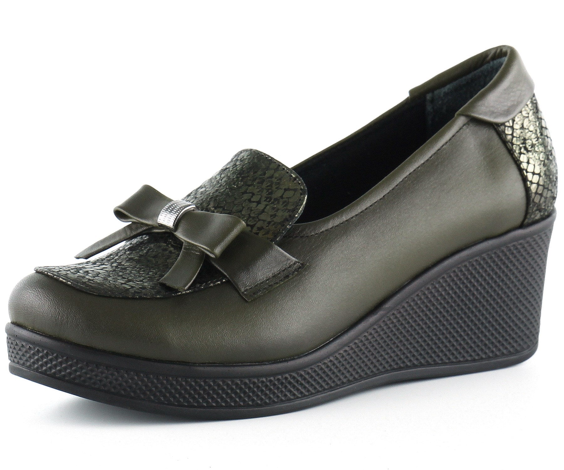 Emma Haki Hakiki Deri Dolgu Topuklu Günlük Ayakkabı