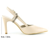 Sacha Ten Yılan Arkası Açık Stiletto