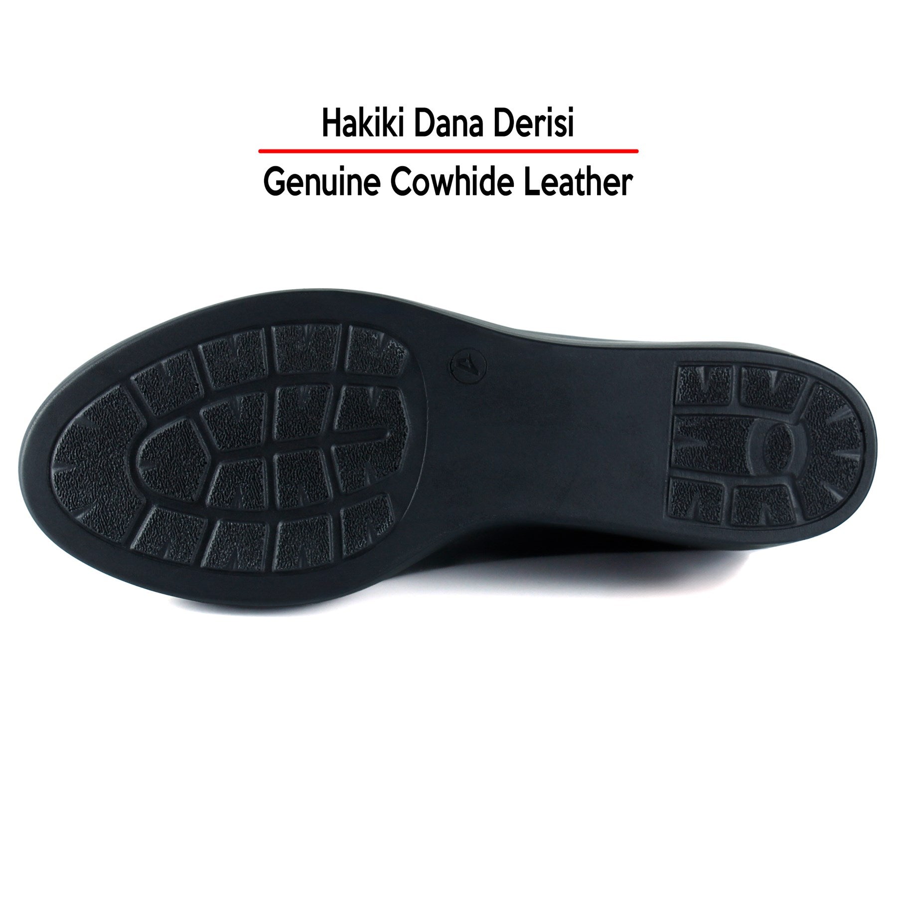 Mabel Siyah Hakiki Dana Derisi Dolgu Topuklu Günlük Ayakkabı