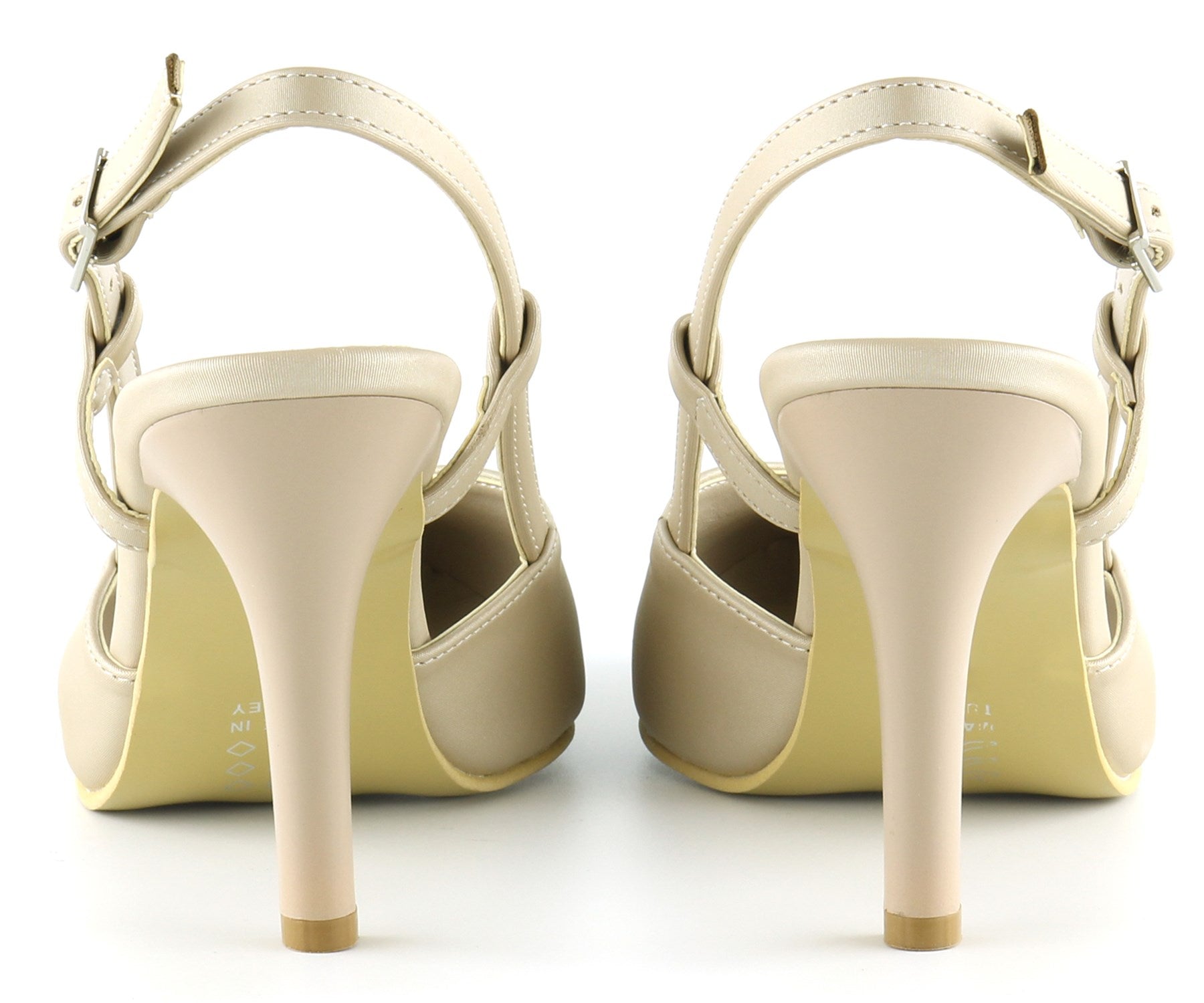 Sacha Ten Saten Arkası Açık Abiye Stiletto