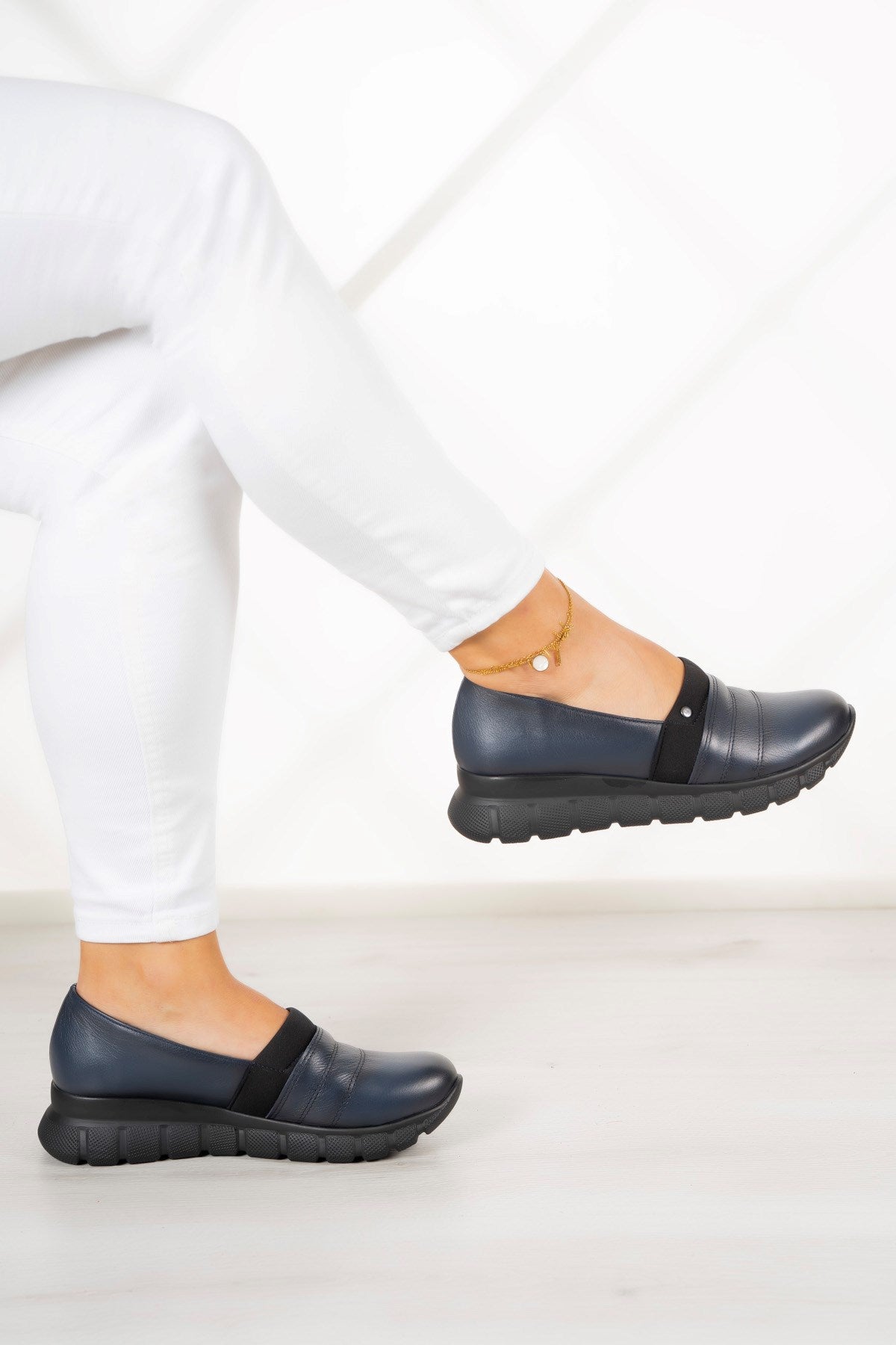 Reagan Lacivert Hakiki Deri Günlük Ayakkabı