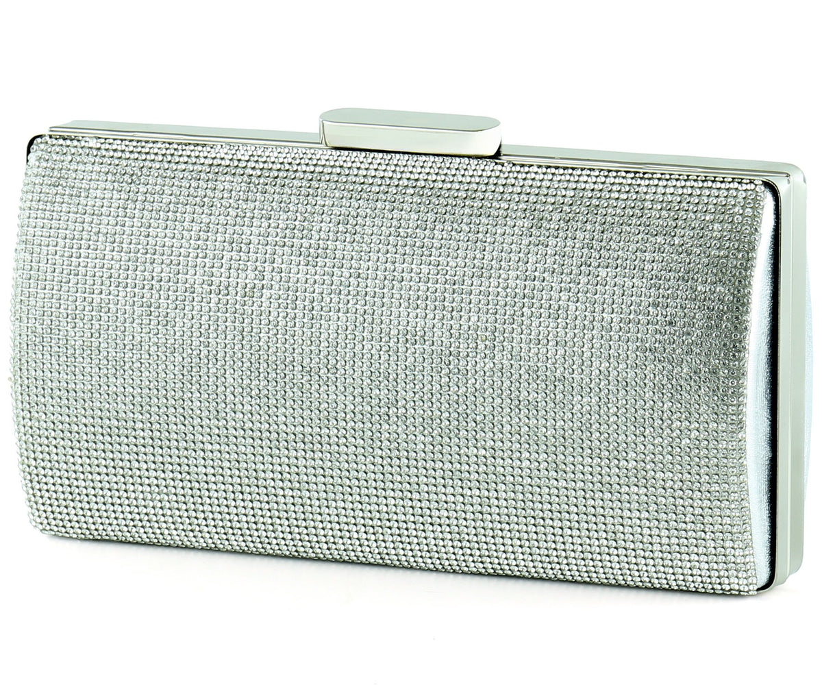 Lame Kristal Taşlı Metal Saplı Abiye El Çantası ( ES0015AC )