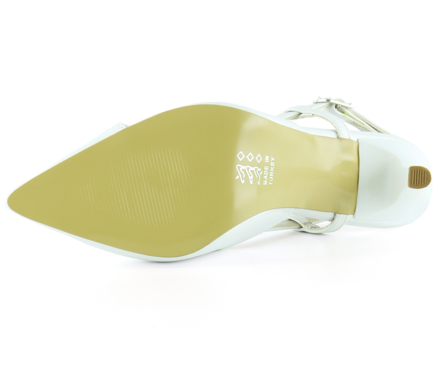 Sacha Beyaz Arkası Açık Stiletto