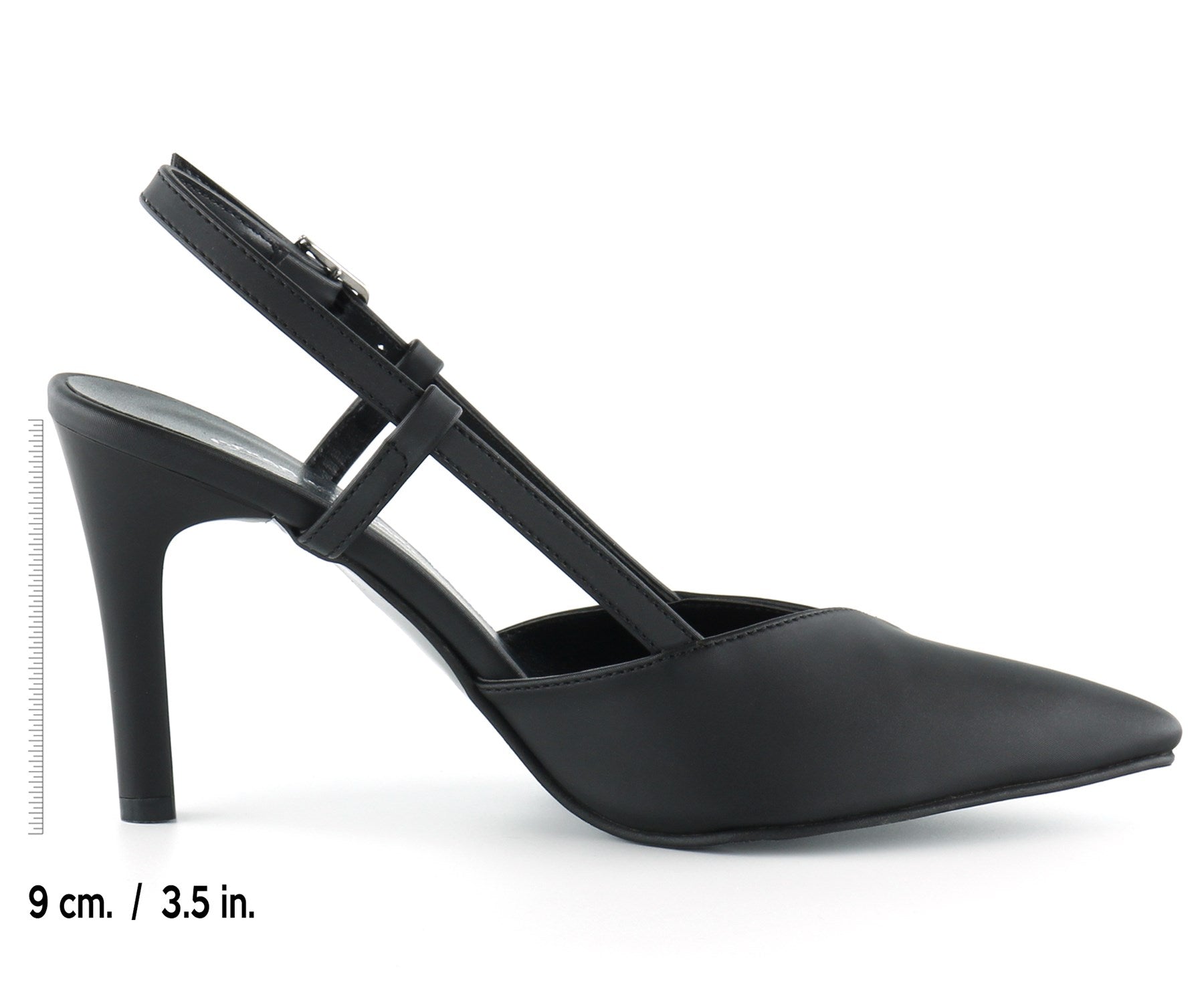 Sacha Siyah Saten Arkası Açık Abiye Stiletto