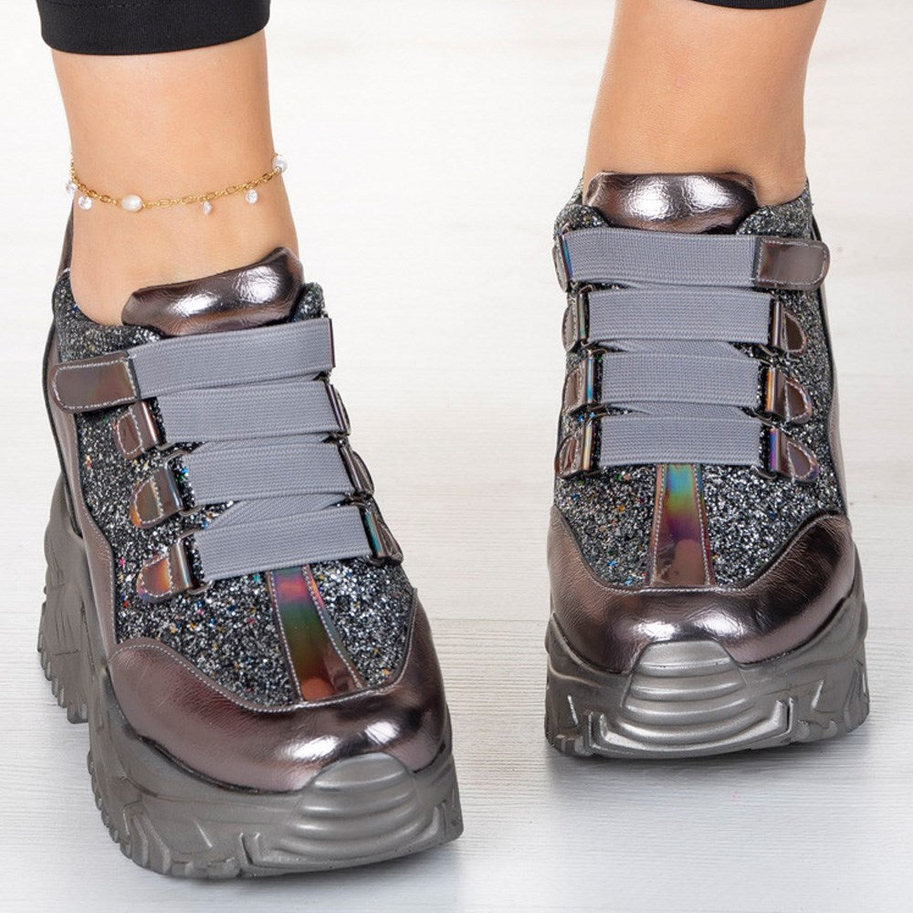 Alexandria Platin Gizli Dolgu Günlük Ayakkabı